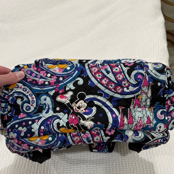 Vera Bradley Disney Paisley Mickey Mouse Backpack - Black and Pink - Picture 3 of 9